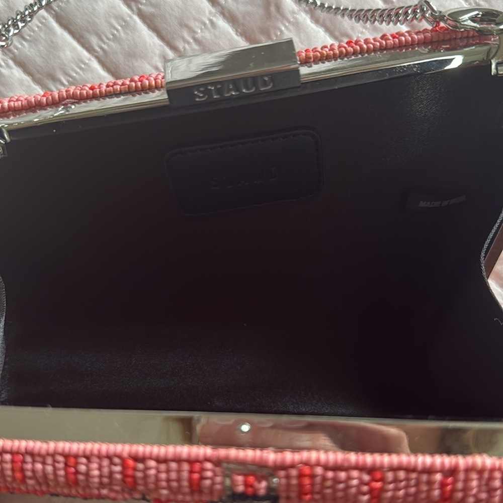 Staud Carmella Sardine Beaded Clutch Bag - image 5